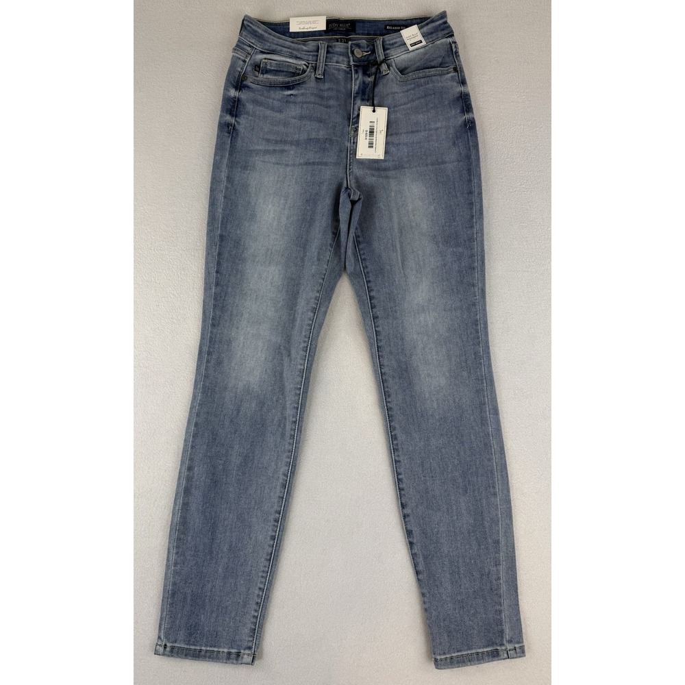 Judy Blue‎ Relaxed Fit High-Rise Jeans Women's 5/27 Blue Stretch Denim JB82336LT
